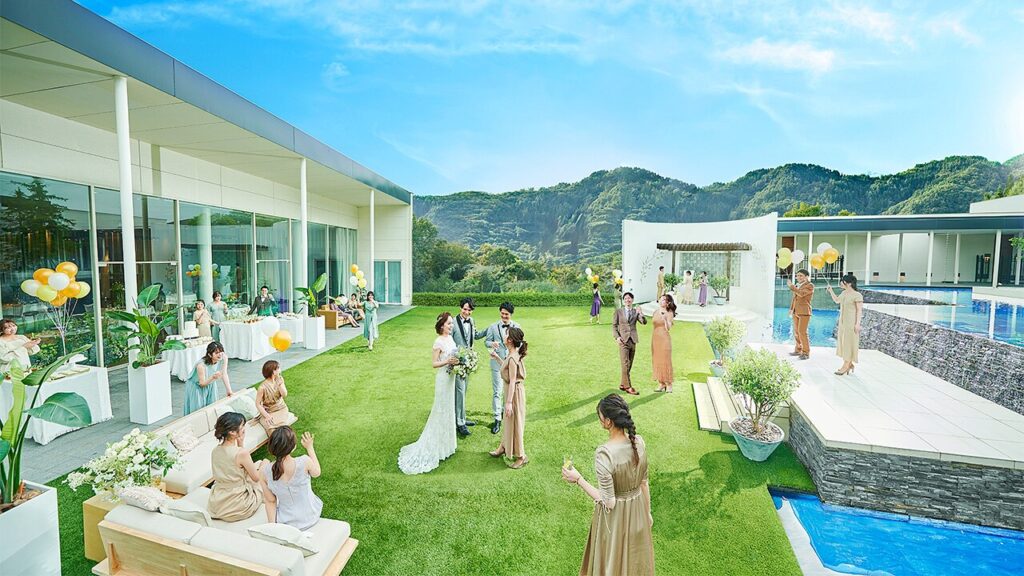 約2000坪もの広大な敷地内をまるごと貸切にできるのが魅力