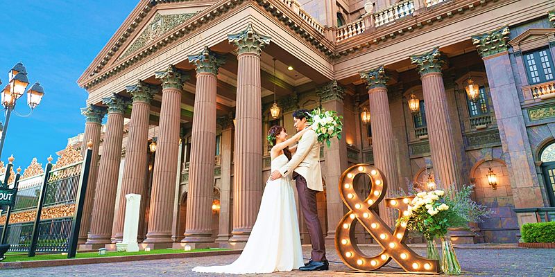 福岡郊外に構える西欧ウェディングスタイル。